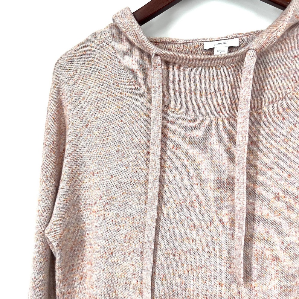 J. Jill Oversized Women’s Hooded Sweater Size S Small Blouse Shirt Top - Picture 2 of 6